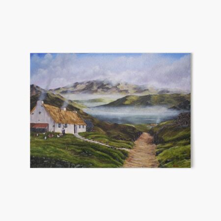 Irish Morning Mist - Oil Painting Art Board Print