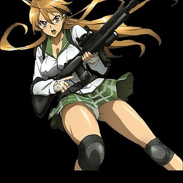 High School of The Dead Saya Takagi Asami Nakaoka Shizuka Marikawa Rei  Miyamoto Female Characters Sticker for Phone, Laptop, Skateboard, Car