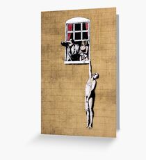Banksy - Park Street Indiscretion Greeting Card