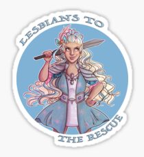 Lesbians to the Rescue Sticker