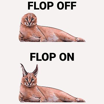  Big Floppa Meme Flop Off Flop On Cute Caracal Cat Long