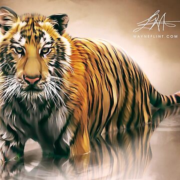 Artwork thumbnail, Digital Tiger by wayneflint