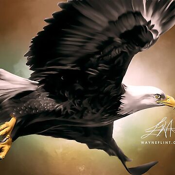 Artwork thumbnail, Digital American Eagle  by wayneflint