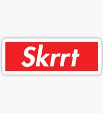 Skrrt box logo Sticker