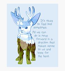 "Es ist okay sich verloren zu fühlen" Jackalope Fotodruck