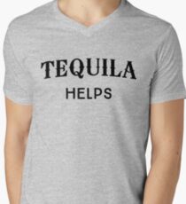 Tequila Helps Men's V-Neck T-Shirt