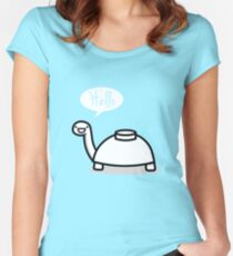 Mine turtle stops by to say hello Women's Fitted Scoop T-Shirt