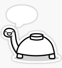 Mine turtle stops by to say hello Sticker