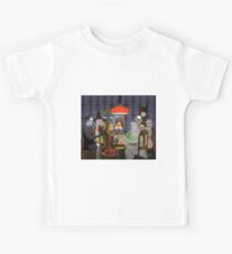 Classic Monsters Not Playing Poker - Playing Halloween Game: Halloweeja Kids Tee