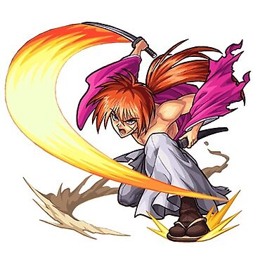 Himura kenshin - Kenshin manga Sticker by ArtSellerWorker