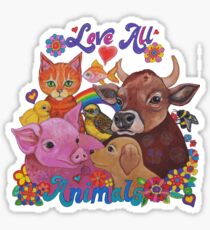 Love all Animals Sticker