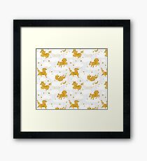 Unicorn sky dance Framed Print