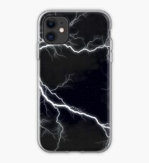 Black Lightning iPhone Case