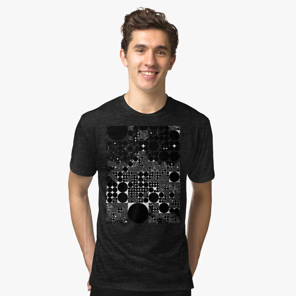 Dividing Circles" by Martin Melcher Tri-blend T-Shirt