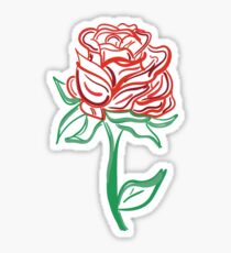 Twisted Painted Tattoo Rose Sticker