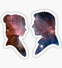 Han and Leia - Galaxy Sticker