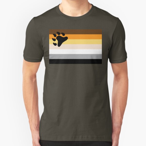 Gay Bear Pride Flag Slim Fit T-Shirt