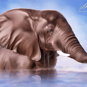 Artwork thumbnail, Digital Elephant  by wayneflint