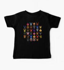 NEW - FNAF Multiple Animatronics - (Dec 2016) - Pixel art Baby Tee