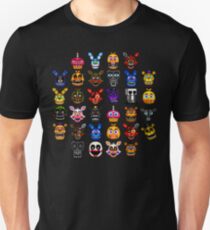 NEW - FNAF Multiple Animatronics - (Dec 2016) - Pixel art Unisex T-Shirt