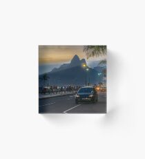 Ipanema Sidewalk Rio de Janeiro Brazil Acrylic Block