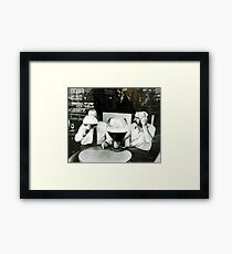 Confusion through the window Framed Print