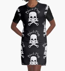 Black Flag Graphic T-Shirt Dress