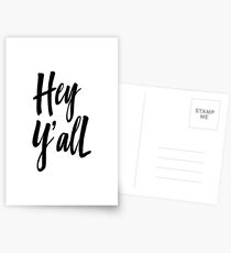 Hey Y'all Postcards