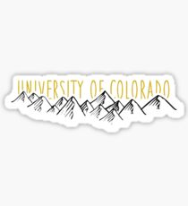 CU Boulder Mountains Sticker