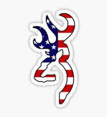 American Flag - Browning Sticker