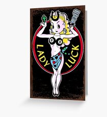 Lady Luck Greeting Card