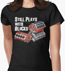 Still Plays With Blocks Women's Fitted T-Shirt