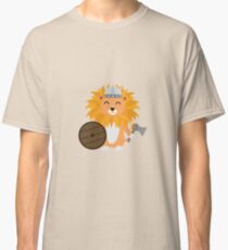 Löwe Wikinger mit Helm Classic T-Shirt