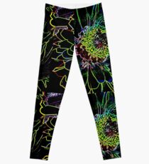 Neon flower Leggings