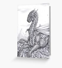 Saphira (BW) Greeting Card