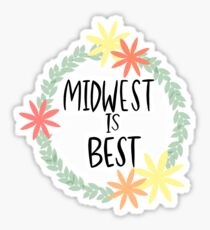 Midwest is best Sticker