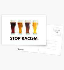 Stop Alcohol Racism Beer Equality Postcards