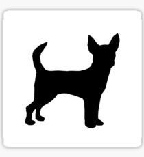 chihuahua silhouette Sticker