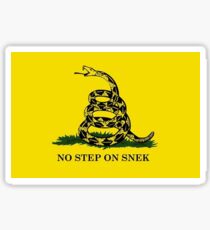 No Step on Snek Don't Tread On Me Meme Sticker