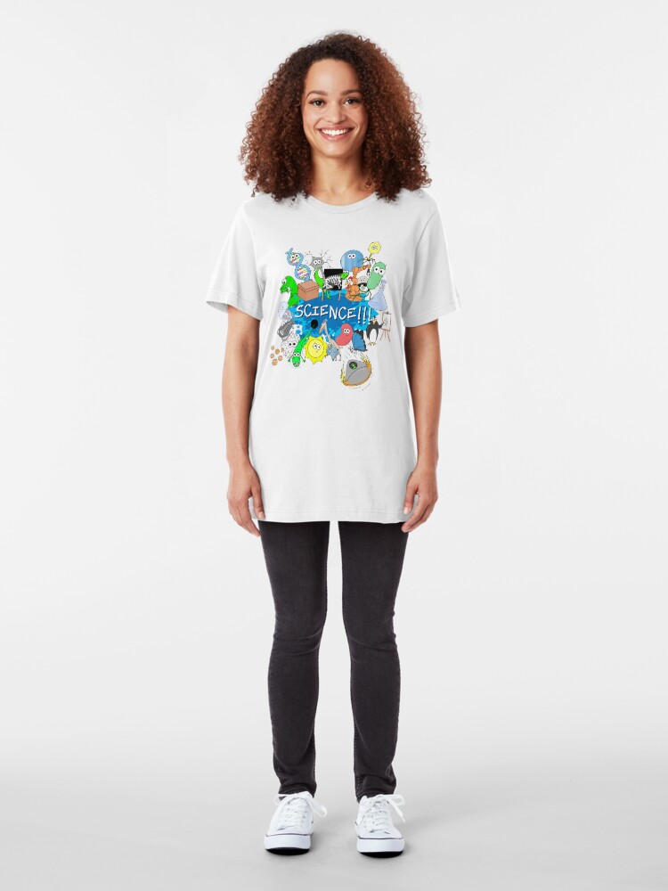 Alternate view of Cute Science Explosion! Slim Fit T-Shirt