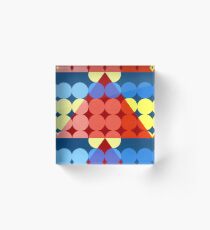 Abstract transparency design #1 Acrylic Block