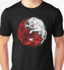 Drache und Wolf Unisex T-Shirt
