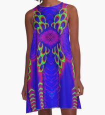 Purple Mantis Shrimp A-Line Dress