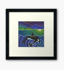 Orca Sonic Love Framed Print