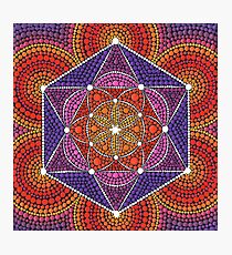 Fire Star- Genesis Pattern Photographic Print
