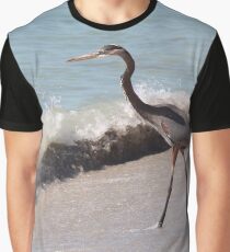 Beach Heron Graphic T-Shirt
