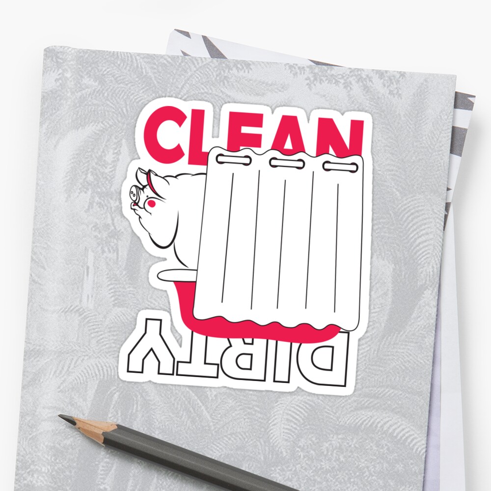 i-am-clean-stickers-by-kislev-redbubble