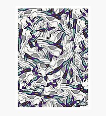 Air Jordan V Grape Pattern Photographic Print