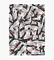 Air Jordan V Fire Pattern Photographic Print