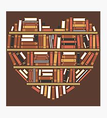 I Heart Books Photographic Print